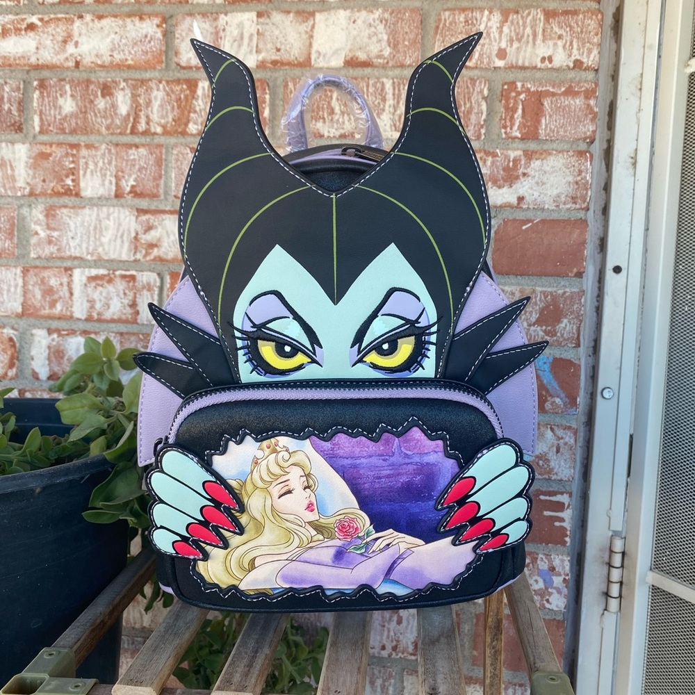 Loungefly mini backpack Malificent design new